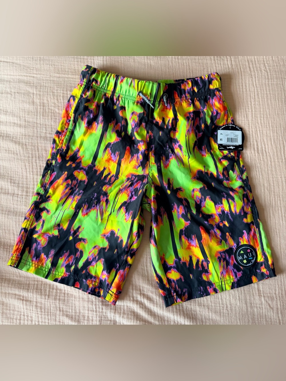 Maui & Sons Boys Swim Trunks XL 14–16 NWT